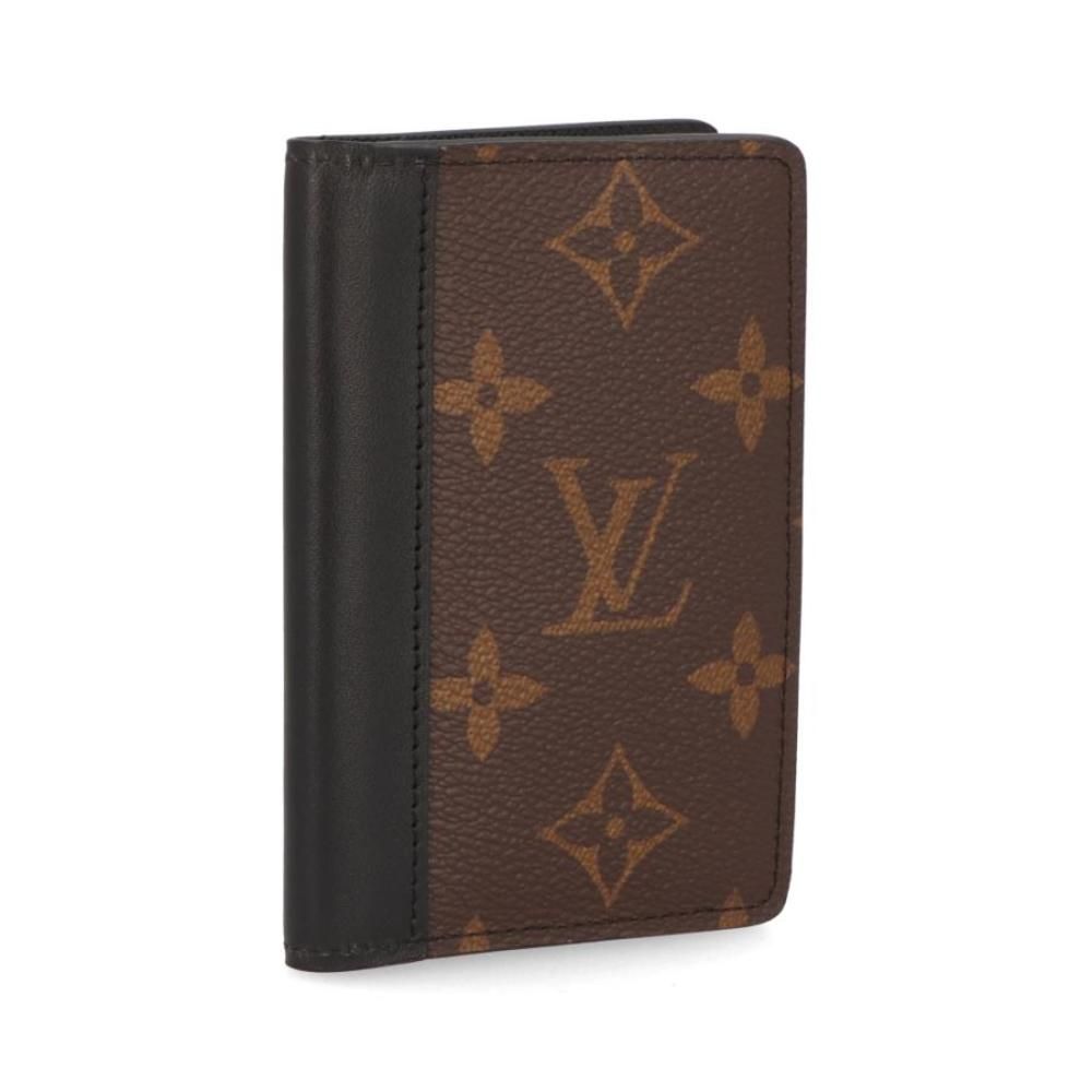 Louis Vuitton Organizer De Poche Card Case Monogram Macassar Brown Black - Picture 2 of 5